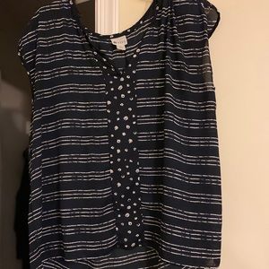 High-low navy blue blouse from old navy